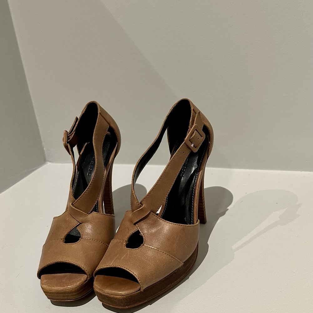 Country Road Tan Stiletto Heels - Size 38 - Picture 5 of 6